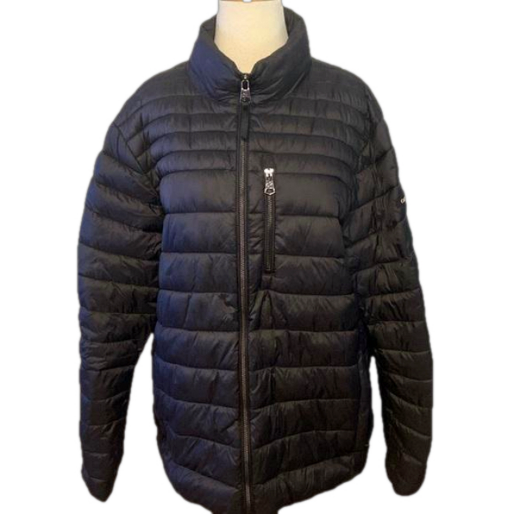 Calvin Klein Packable Water Resistant 7 Degrees Warmth Puffer Jacket Black Large